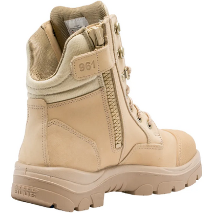 Steel Blue Men's Southern Cross 6" Side Zipper Waterproof Steel Toe Work Boot - Sand - 812961 - Overlook Boots
