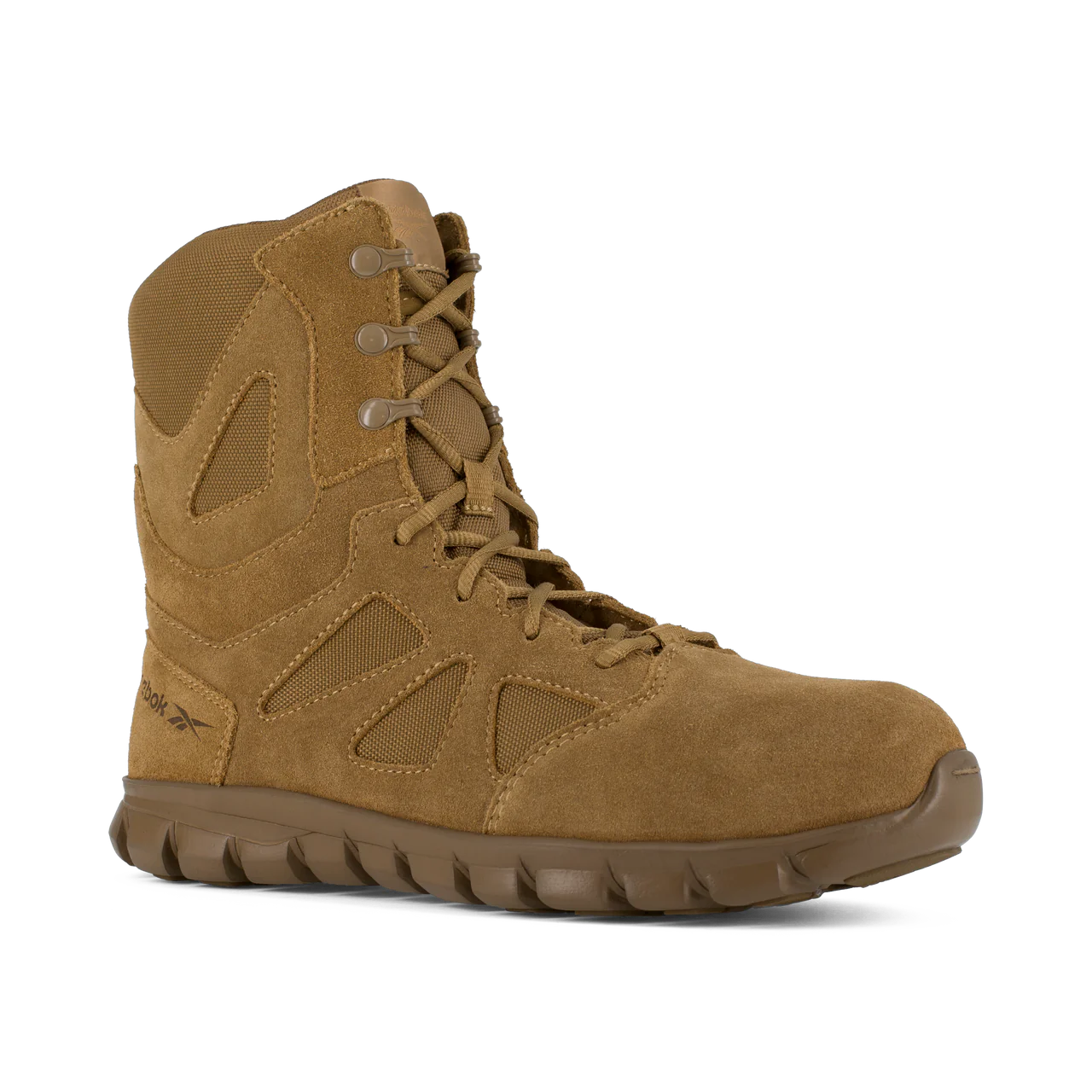 Reebok Men's Sublite Cushion 8" Composite Toe Tactical Military Boot - Coyote - RB8809 4 / Medium / Coyote - Overlook Boots