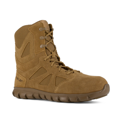Reebok Men's Sublite Cushion 8" Composite Toe Tactical Military Boot - Coyote - RB8809 4 / Medium / Coyote - Overlook Boots