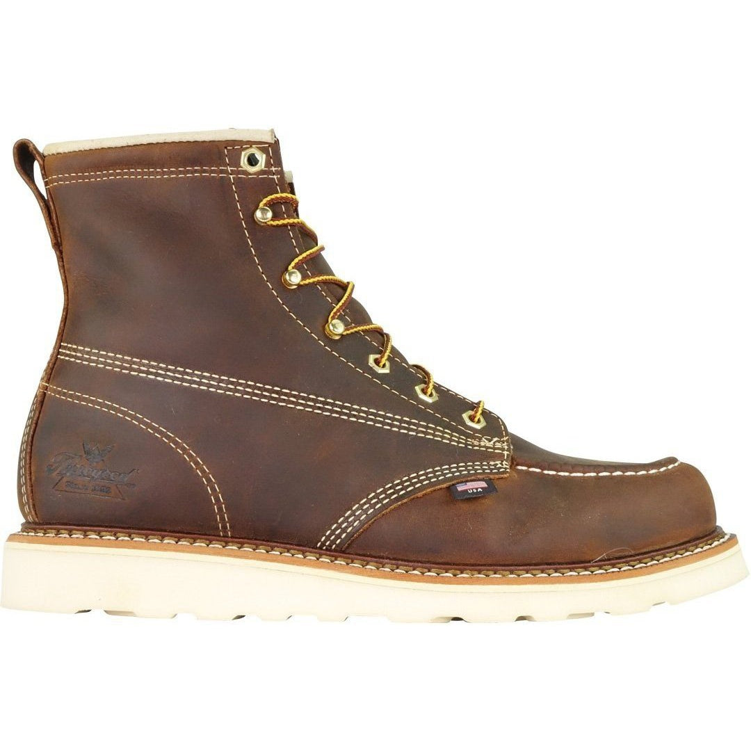 Thorogood Men's USA Made Amer. Heritage 6" Moc Toe Wedge Work Boot 814-4203  - Overlook Boots