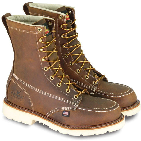 Thorogood Men's USA Made Amer. Heritage 8" Steel Toe Work Boot 804-4378 7 / Medium / Brown - Overlook Boots