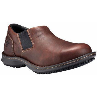 Timberland PRO Men's Gladstone Steel Toe Slip On Work Shoe - TB086509214 7 / Medium / Brown - Overlook Boots