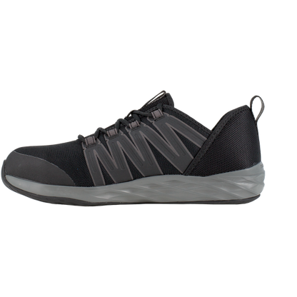 Reebok Men's Astroride Steel Toe Athletic Work Shoe- Black/Grey- RB2211 - Overlook Boots