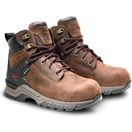 Timberland Pro Women's Hypercharge 6" Composite Toe Waterproof Work Boot TB0A4115214 5.5 / Medium / Brown - Overlook Boots