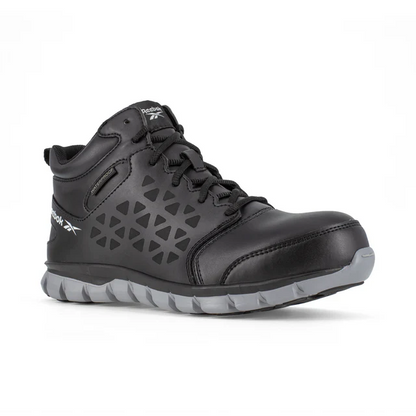 Reebok Women's Sublite Cushion Composite Toe Waterproof Athletic Work Shoe - Black - RB414 6 / Medium / Black - Overlook Boots