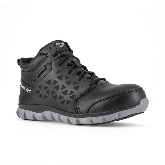 Reebok Women's Sublite Cushion Composite Toe Waterproof Athletic Work Shoe - Black - RB414 6 / Medium / Black - Overlook Boots