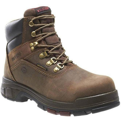 Wolverine Men's Cabor EPX 6" Composite Toe Waterproof Work Boot - Brown - W10314 7 / Medium / Brown - Overlook Boots