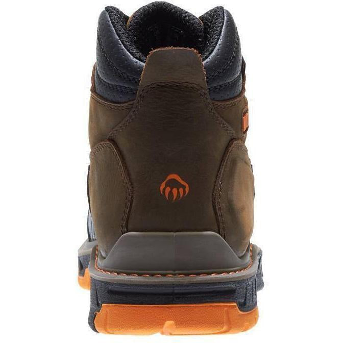 Wolverine Men's Overpass Safety Toe 6" Waterproof Work Boot - Brown - W10717 - Overlook Boots