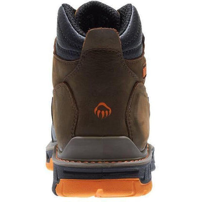 Wolverine Men's Overpass Safety Toe 6" Waterproof Work Boot - Brown - W10717 - Overlook Boots