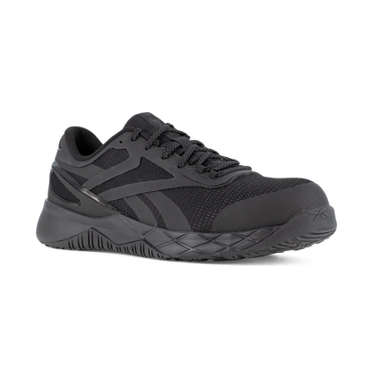 Reebok Women's Nanoflex TR Composite Toe Athletic Work Shoe - Black - RB331 6 / Medium / Black - Overlook Boots