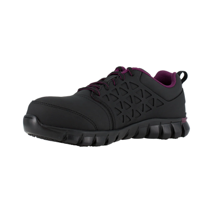 Reebok Women's Sublite Cushion Composite Toe Athletic Work Shoe - Black - RB492 - Overlook Boots